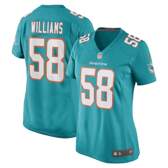 womens nike connor williams aqua miami dolphins game player 